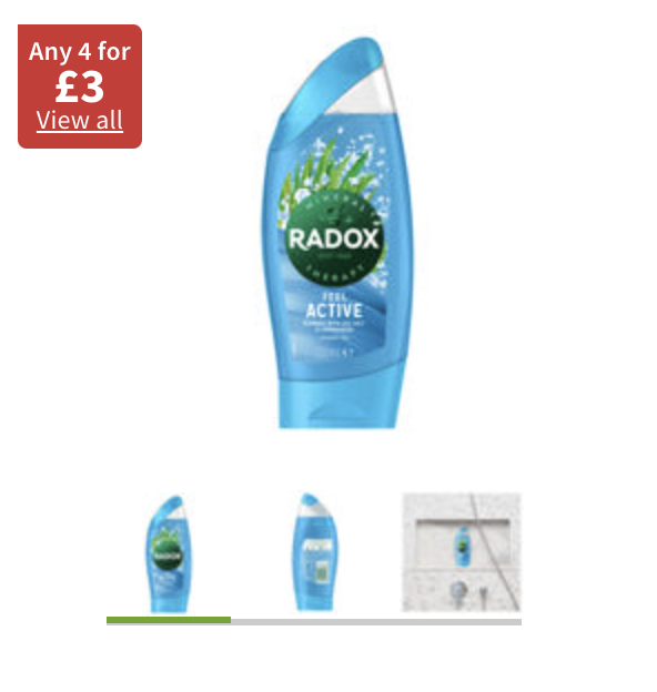 radox shower gel