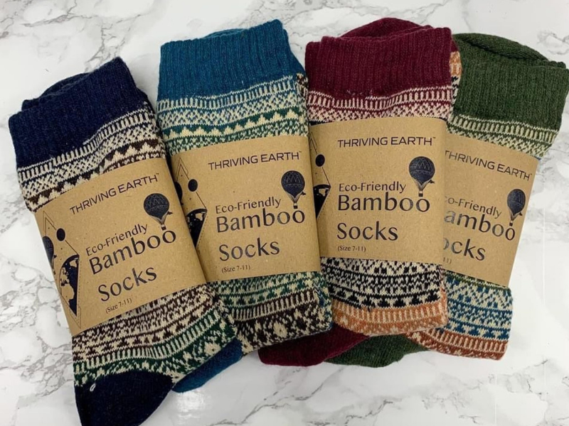 Warm winter bamboo socks